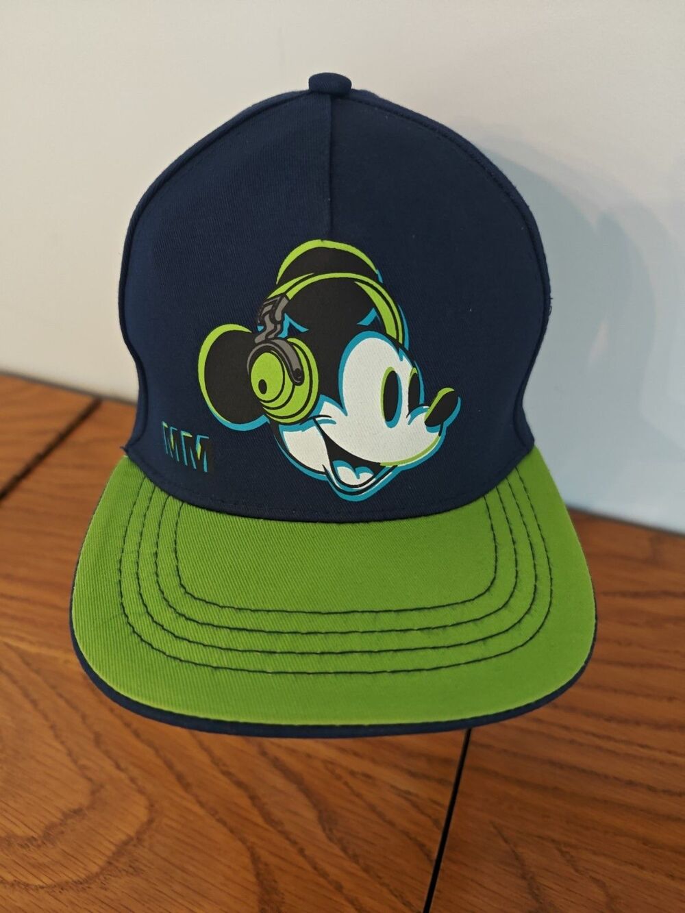 DISNEY PARKS MICKEY MOUSE DJ Headphones Snapback Baseball Hat Cap Youth Size